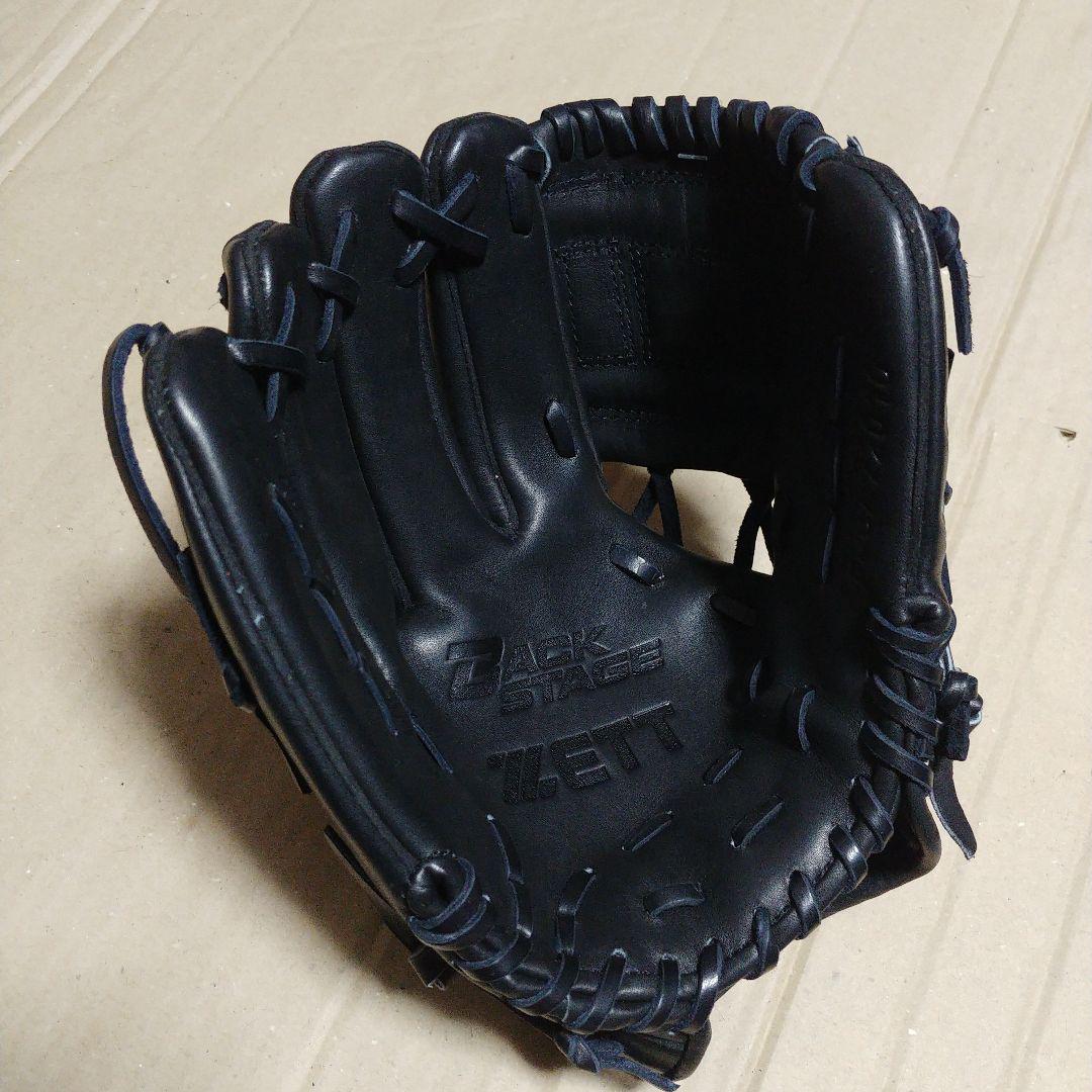 限定セール -SALE ZETT BACK ブラック 左利き 未使用 軟式グローブ STAGE グローブ
