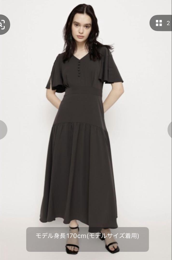 FLARE SLEEVE LONG OP フレアスリーブ ロングワンピース 新品