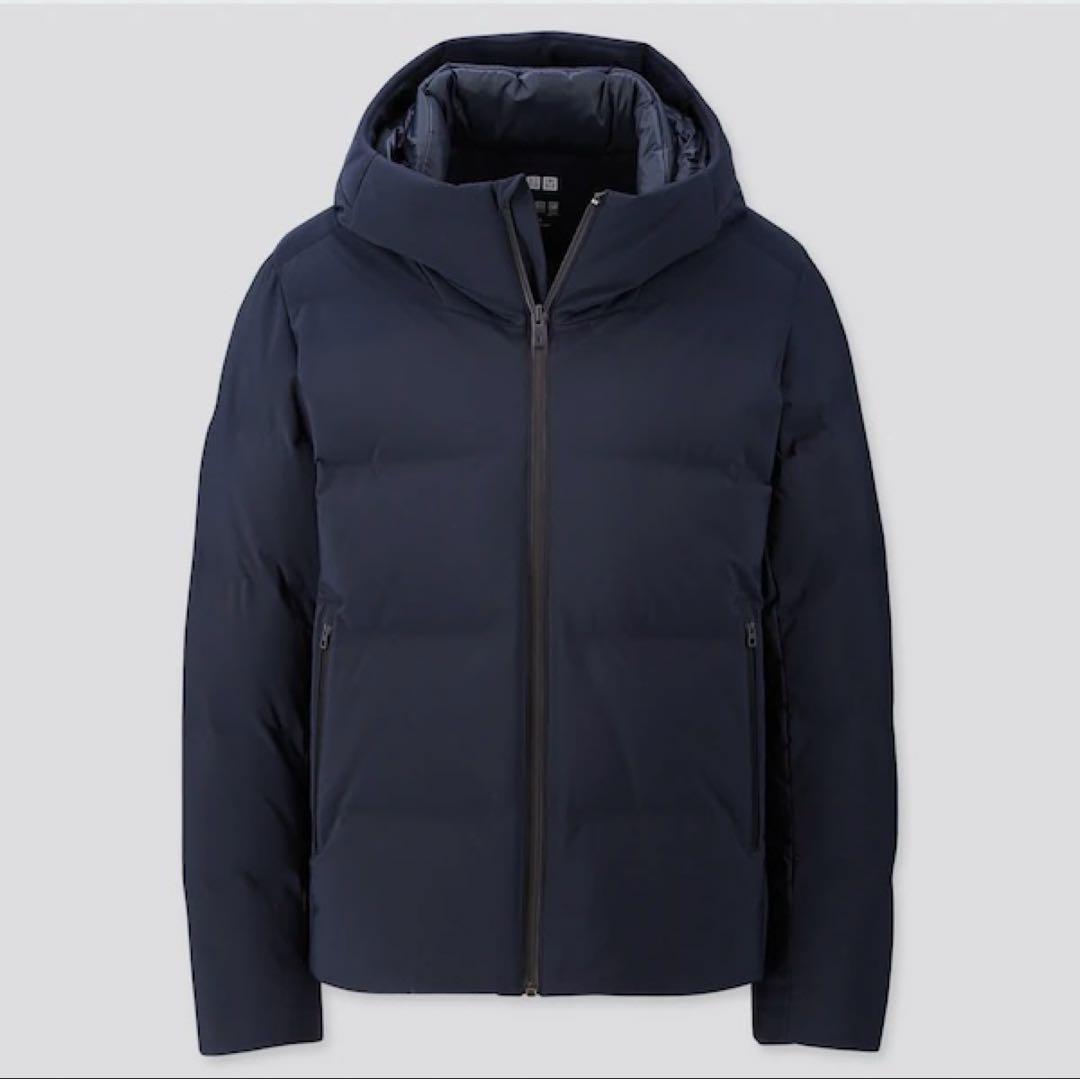 【未使用】ユニクロ　シームレスダウンパーカ　Sサイズ 新品 ユニクロ シームレスダウンパーカ Sサイズ 23オレンジ