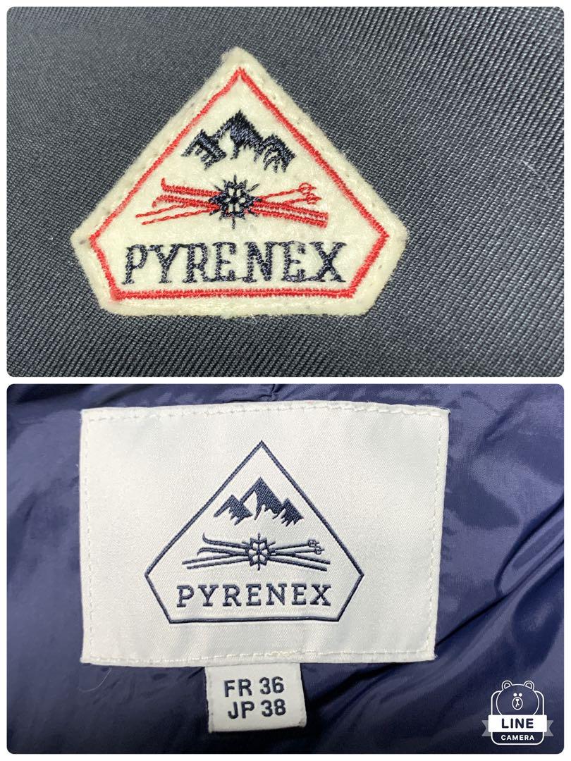 美品 Pyrenex ピレネックス BORDEAUX ダウンコート ネイビー