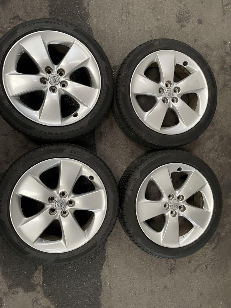 商品説明必読 TOYOTA純正？ZVW30 17インチアルミ タイヤピレリセット