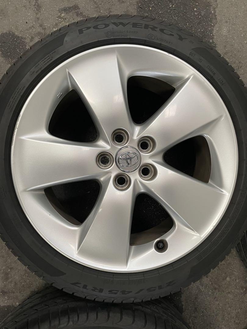 商品説明必読 TOYOTA純正？ZVW30 17インチアルミ タイヤピレリセット