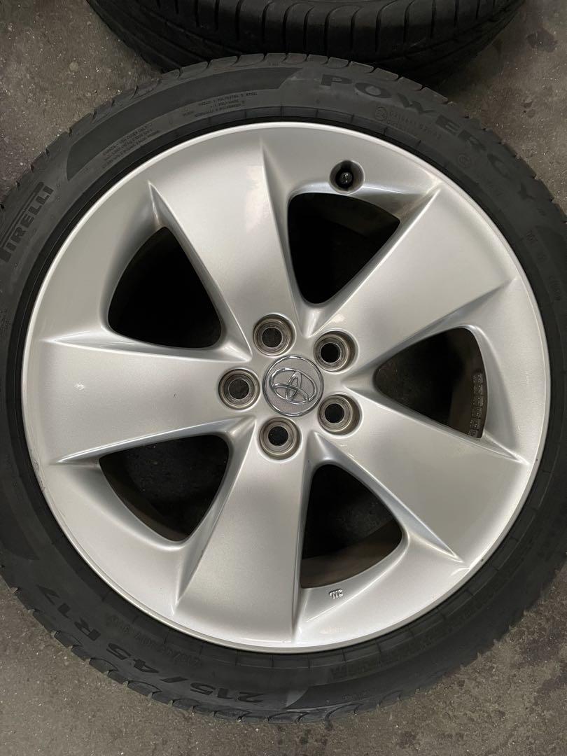 商品説明必読 TOYOTA純正？ZVW30 17インチアルミ タイヤピレリセット