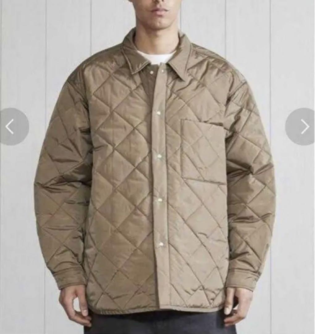 OLMETEX QUILTING OVER SHIRT / ブラウン / M