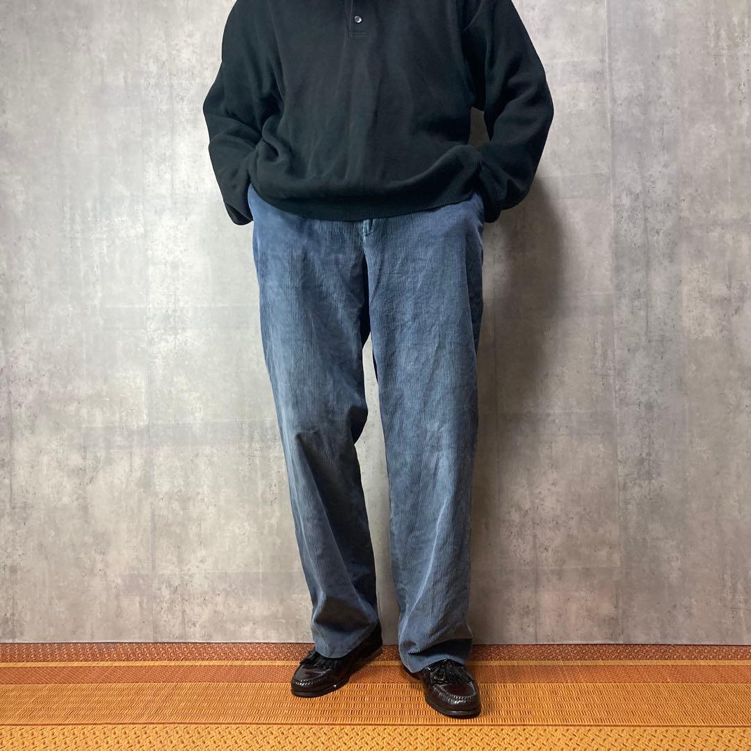 haggar ハガー　中太畝コーデュロイカラーパンツ　ワイドパンツ　古着