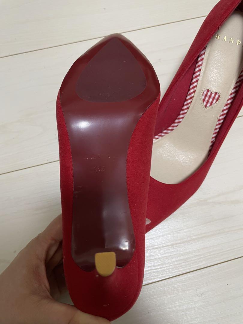 PRADA ポインテッドトゥパンプス レッド