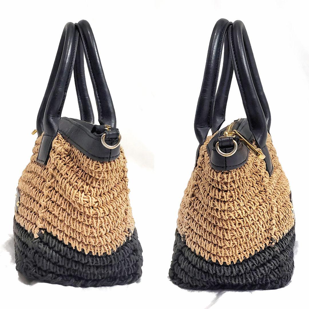 はるはる 美品✨ブルーレーベルクレストブリッジ2wayカゴショルダーバッグ
