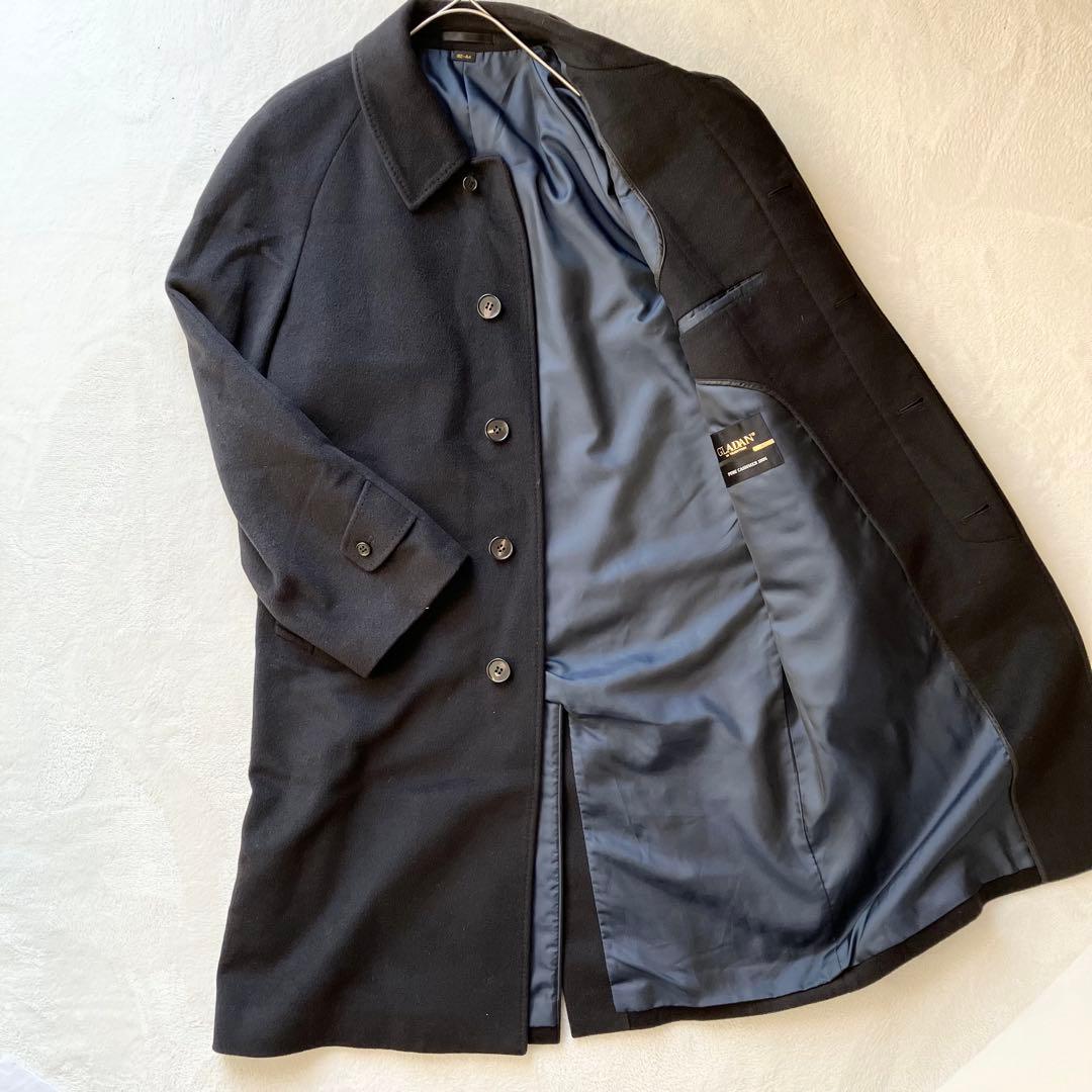 比翼ロングコート ブラック