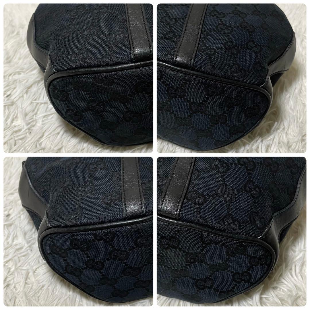 【美品】GUCCI グッチ ミニボストン トートバッグ キャンバス レザー 黒 【美品】GUCCI グッチ ミニボストン トートバッグ キャンバス レザー 黒