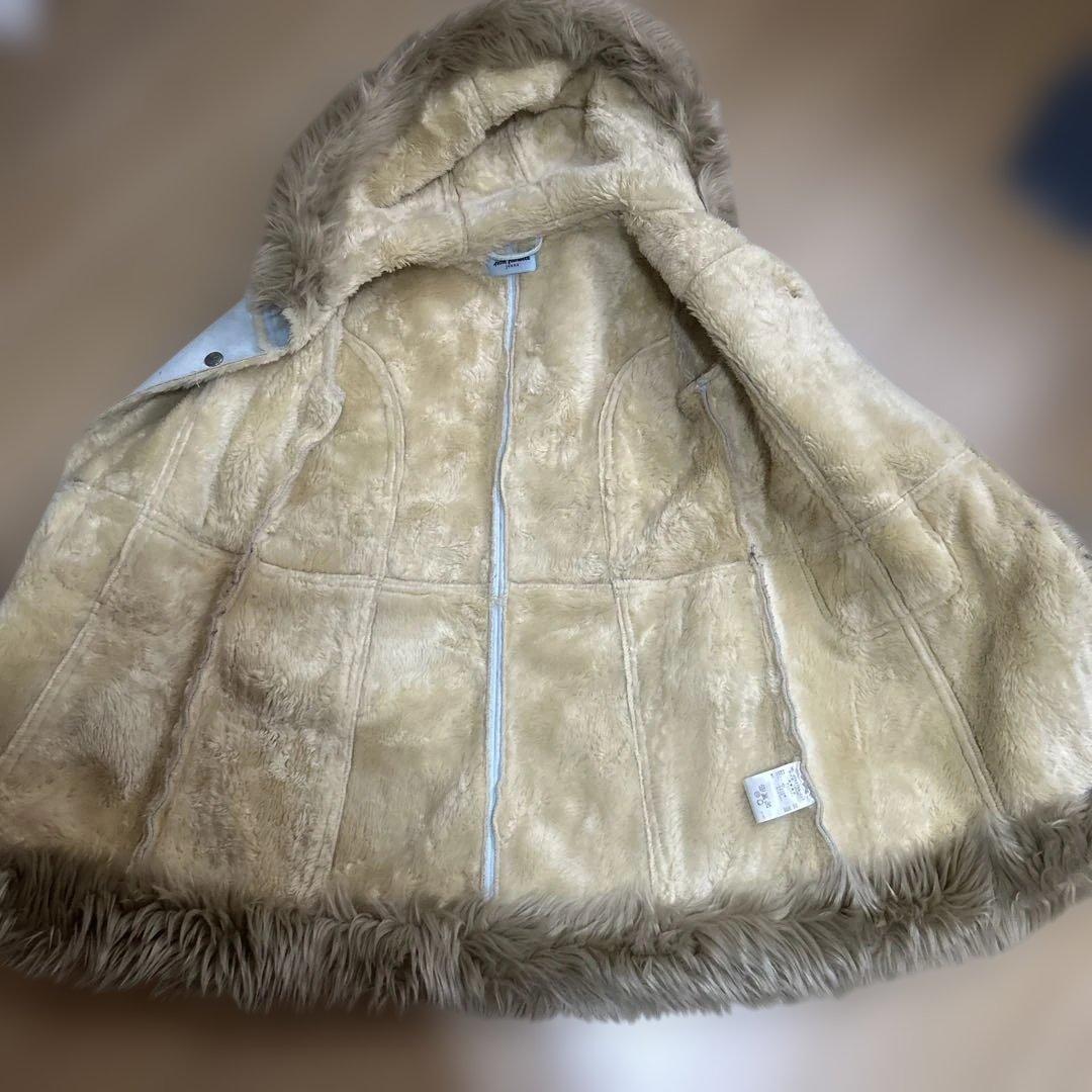 フード付きライトブルーコート フード付きライトブルーコート