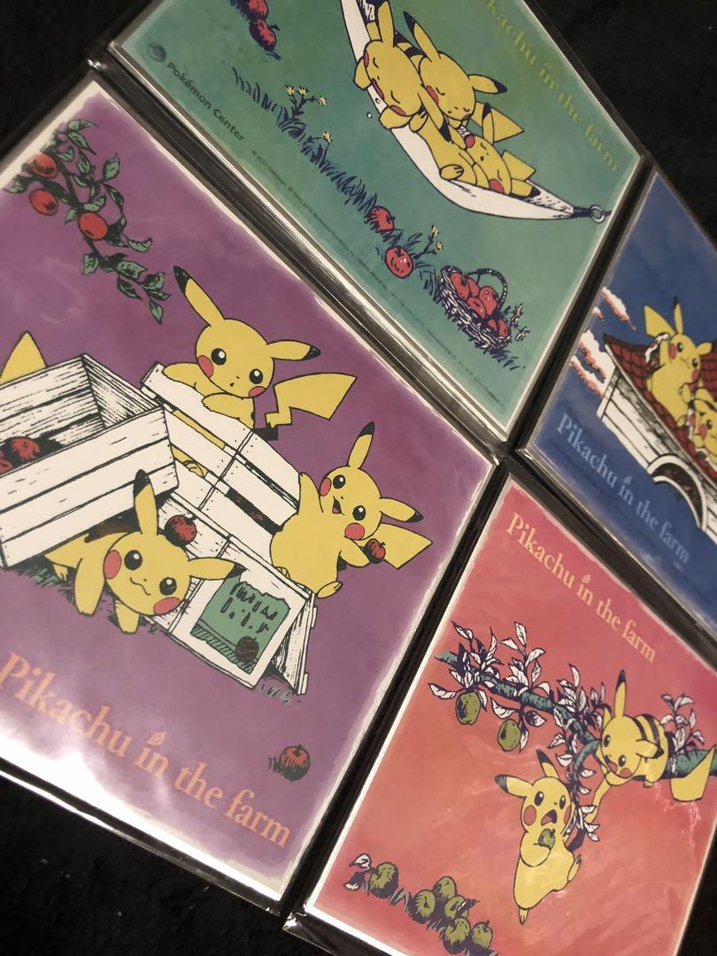 4点セット】ポケモン ART色紙 ミニ色紙 当時物 ピカチュウ