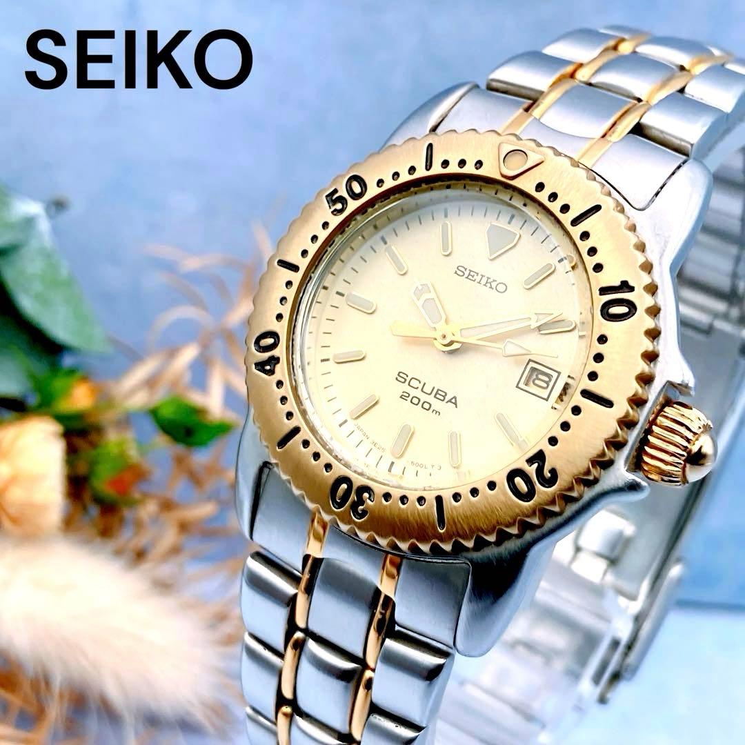 【稼動品】SEIKO SCUBA 200m スキューバ 200 デイト 腕時計 【稼動品】SEIKO SCUBA 200m スキューバ 200 デイト 腕時計
