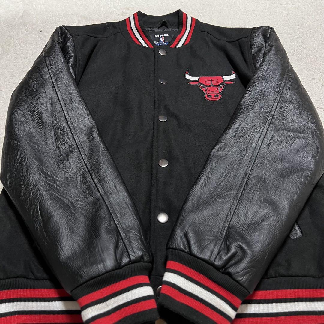 UNK NBA CHICAGO BULLS シカゴ•ブルズ スタジャン メンズL