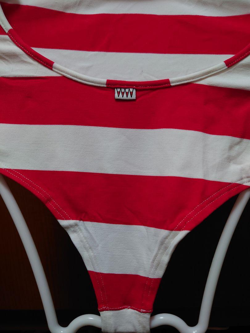 wickedweasel　赤ワンピース水着 wicked weasel シースルーレッド花柄トリムビキニ｜Yahoo!フリマ