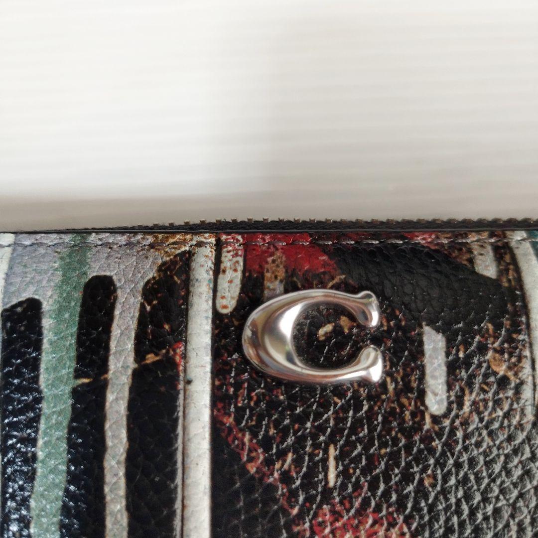 極美品　COACH X MINT + SERF　アコーディオン ジップウォレット