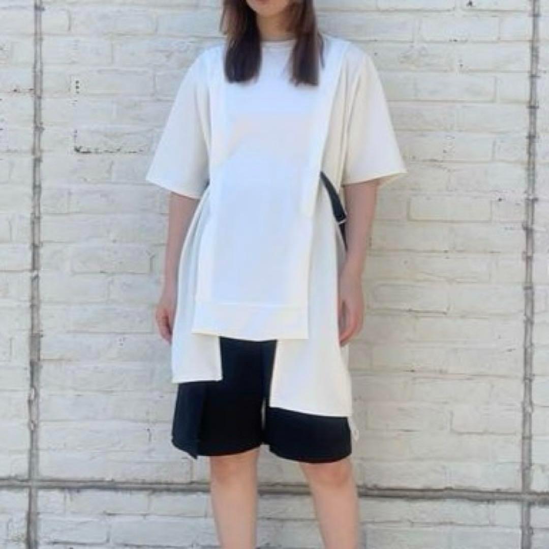【完売品】ユナイテッドトーキョー バイカラー 半袖 カットソー 白 アイボリー