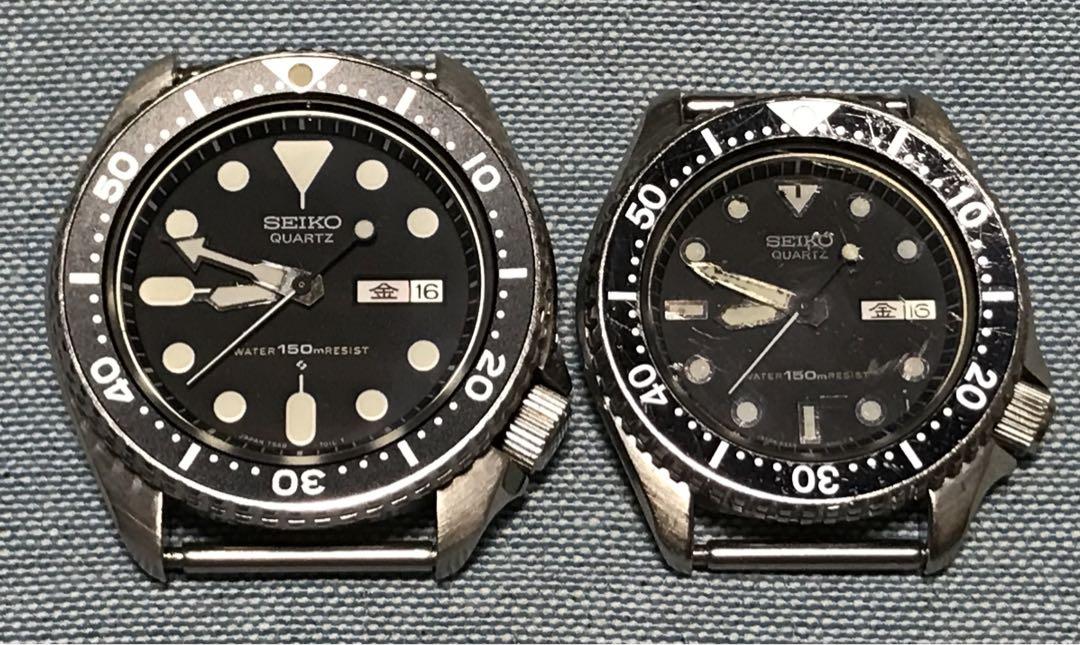 セイコー SEIKO ダイバーレトロ 元相ブラックボーイとレディース時計のセット