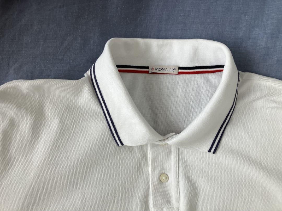 【正規品】モンクレール　ポロシャツ　白 XL(LL)サイズ