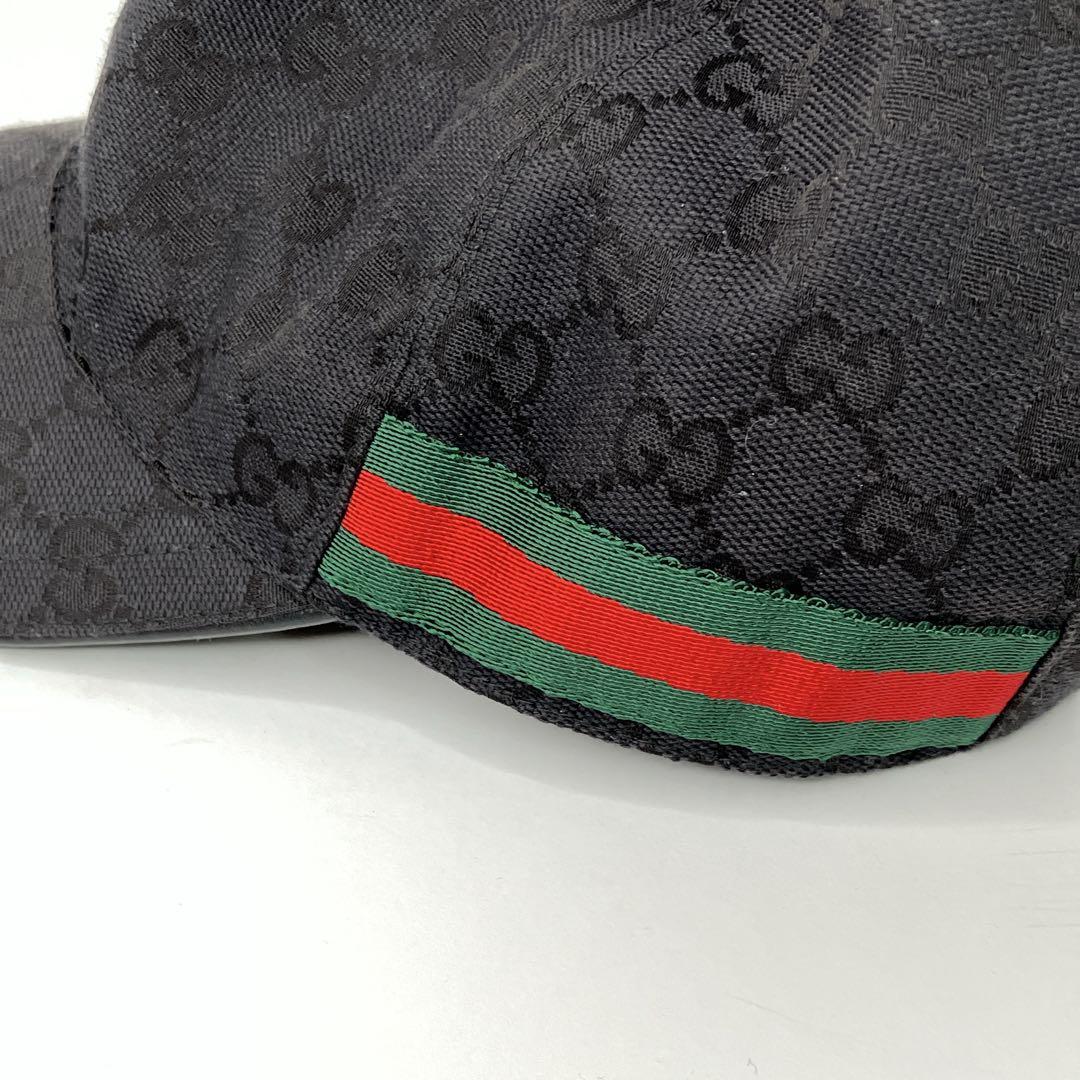 【美品】 GUCCI GGキャンバス シェリーライン キャップ 60サイズ