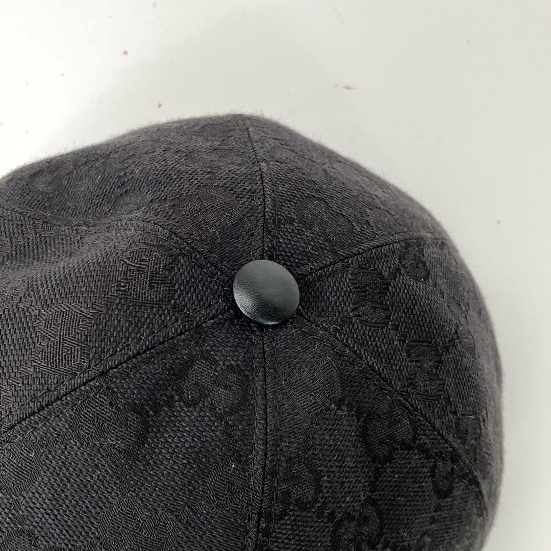 【美品】 GUCCI GGキャンバス シェリーライン キャップ 60サイズ