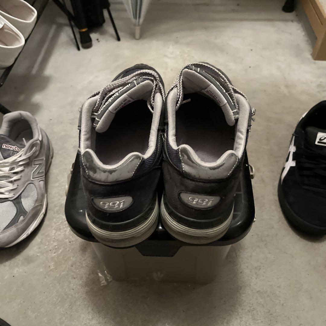New Balance 991 グレー/ネイビー スニーカー