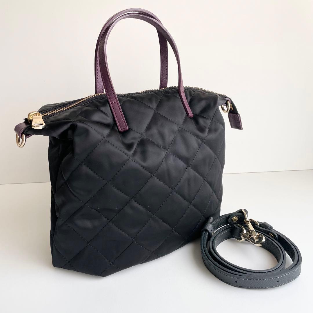 ラシット Russet ハンドバッグ 2way ナイロン キルティング ほぼ新品 ラシット Russet ハンドバッグ 2way ナイロン キルティング ほぼ新品