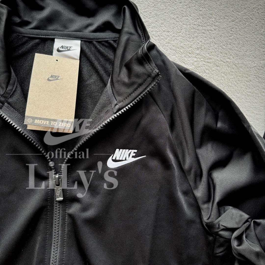 1新品　ナイキ上下セットアップ　黒　Ｓ　ロゴ刺繍　NIKE スウォッシュ
