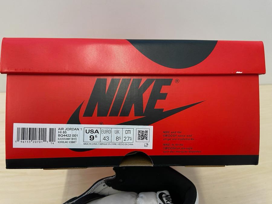 靴 NIKE AIR JORDAN 1 HIGH '85 BLACK WHITE
