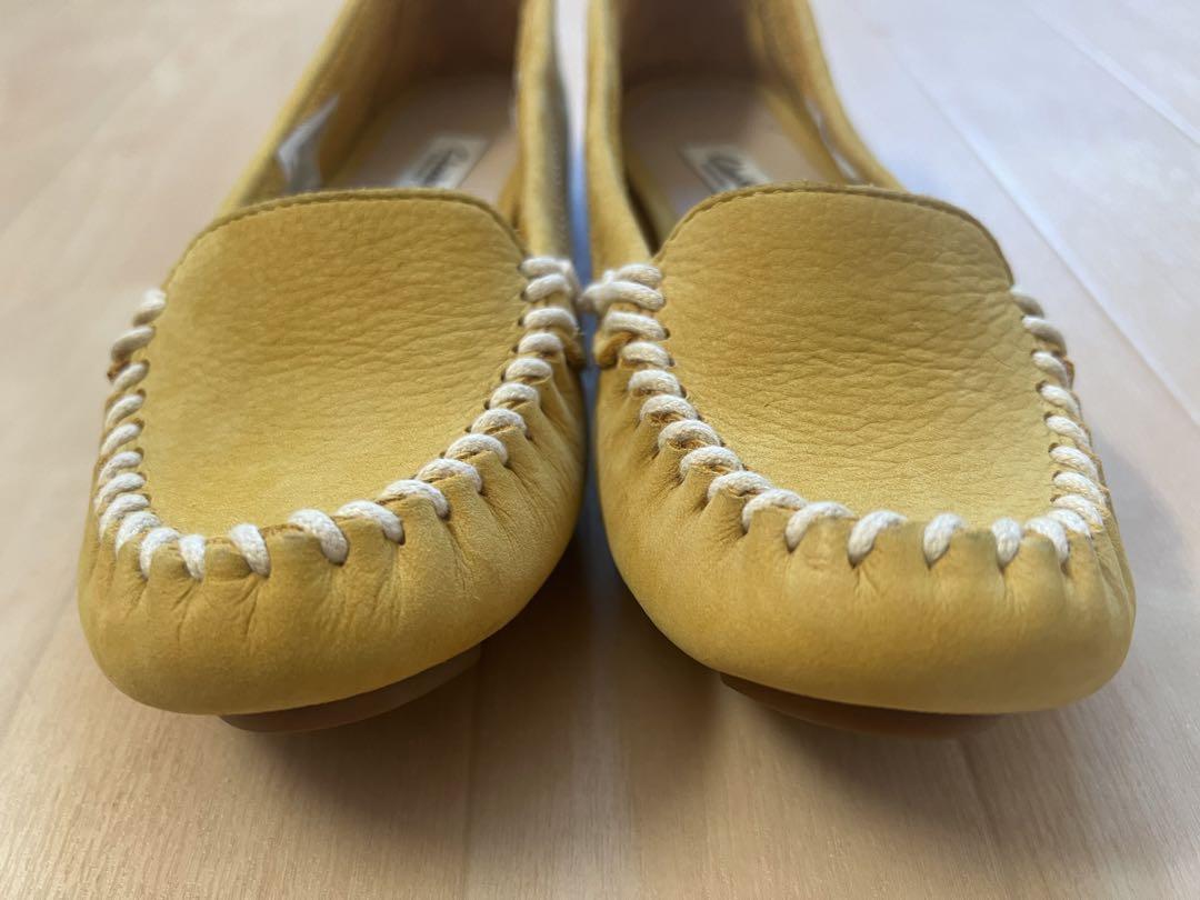 未使用 Clarks 615F エヴァシャムメロディー イエロー