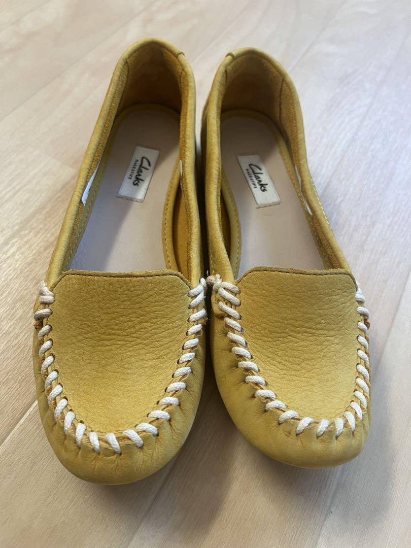 未使用 Clarks 615F エヴァシャムメロディー イエロー
