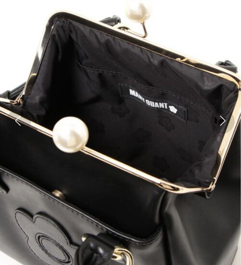 マリークワント MARY QUANT バッグ パールガマ口 2WAY