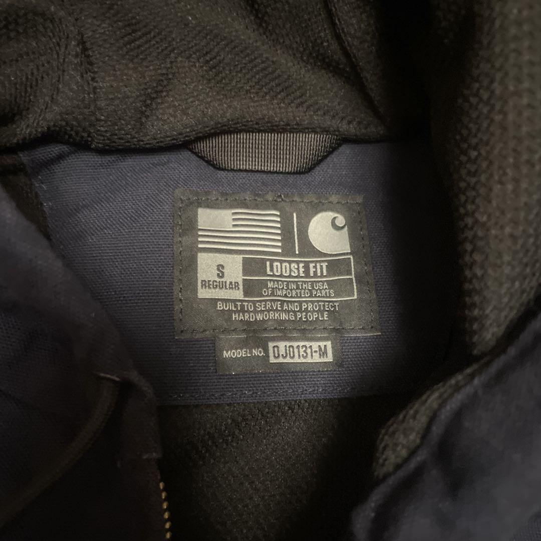 Carhartt ネイビ− コットンダックアクティブジャケット