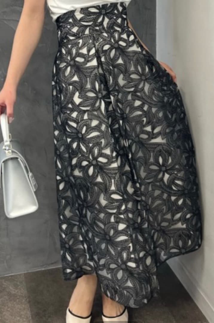 レースタックフ スカート EIMY ISTOIRE エイミー イストワールM eimy istoire