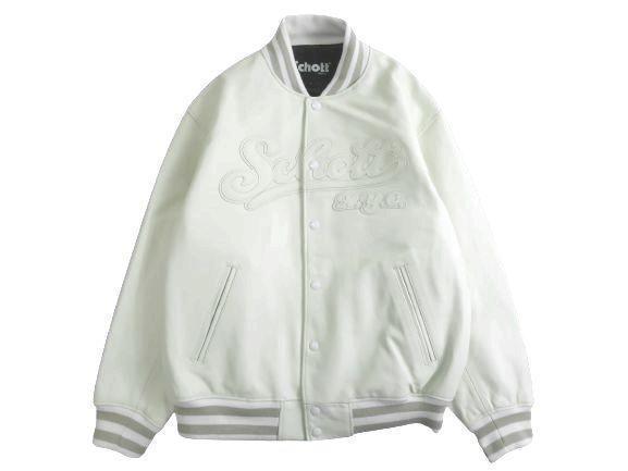 Schott ショット フルレザー スタジアムジャケット スタジャン 定7.9万