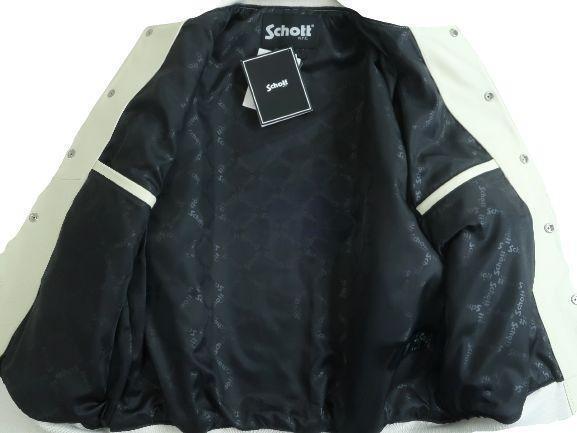 Schott ショット フルレザー スタジアムジャケット スタジャン 定7.9万