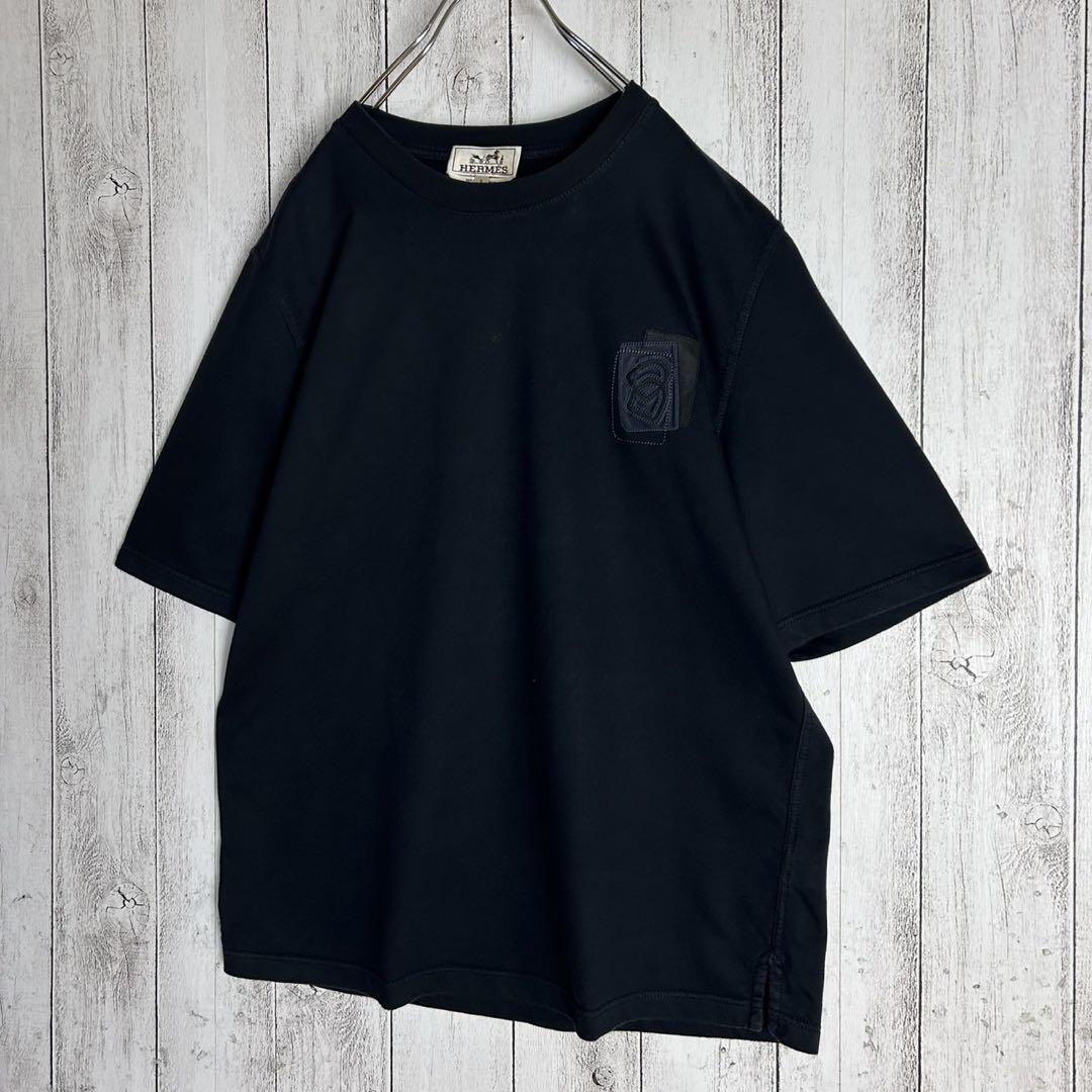 超希少モデル】エルメス☆ワンポイントロゴ入りTシャツ 入手困難