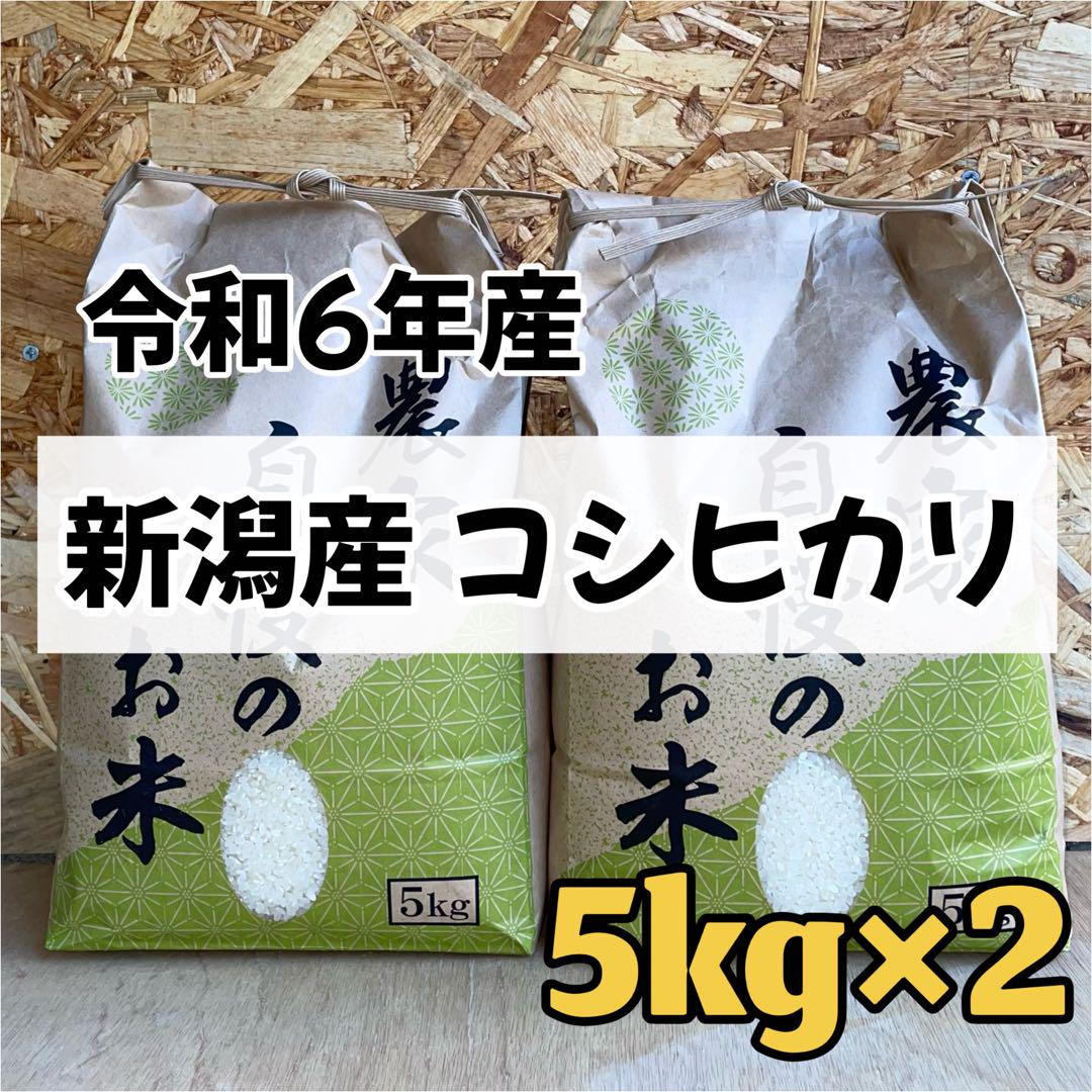 お米 5kg×2 (10キロ) 白米 新潟産 コシヒカリ 農家直送