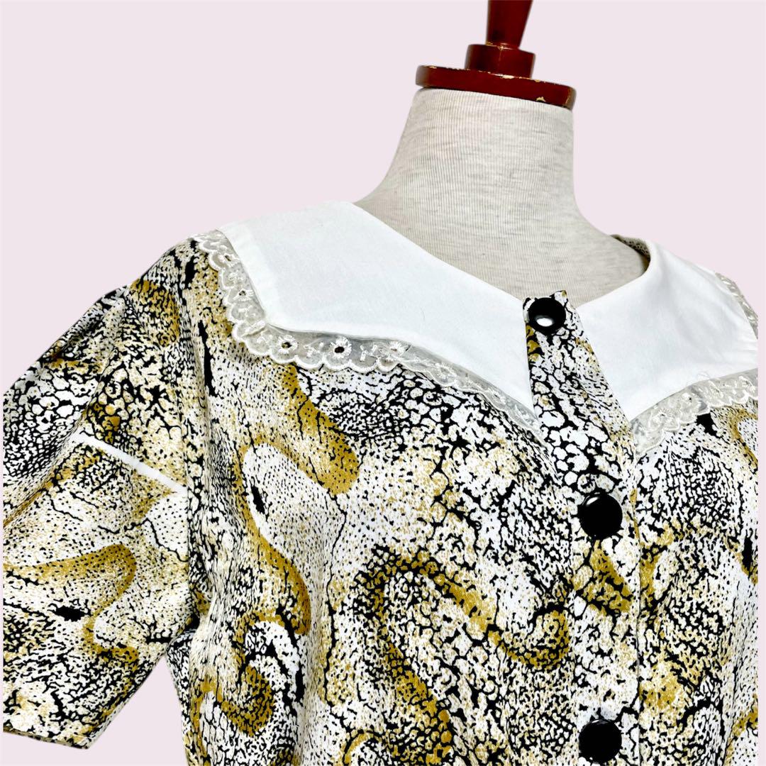 SPECIAL ITEM* 60's USA VINTAGE LACE DESIGN DRESS ONE PIECE