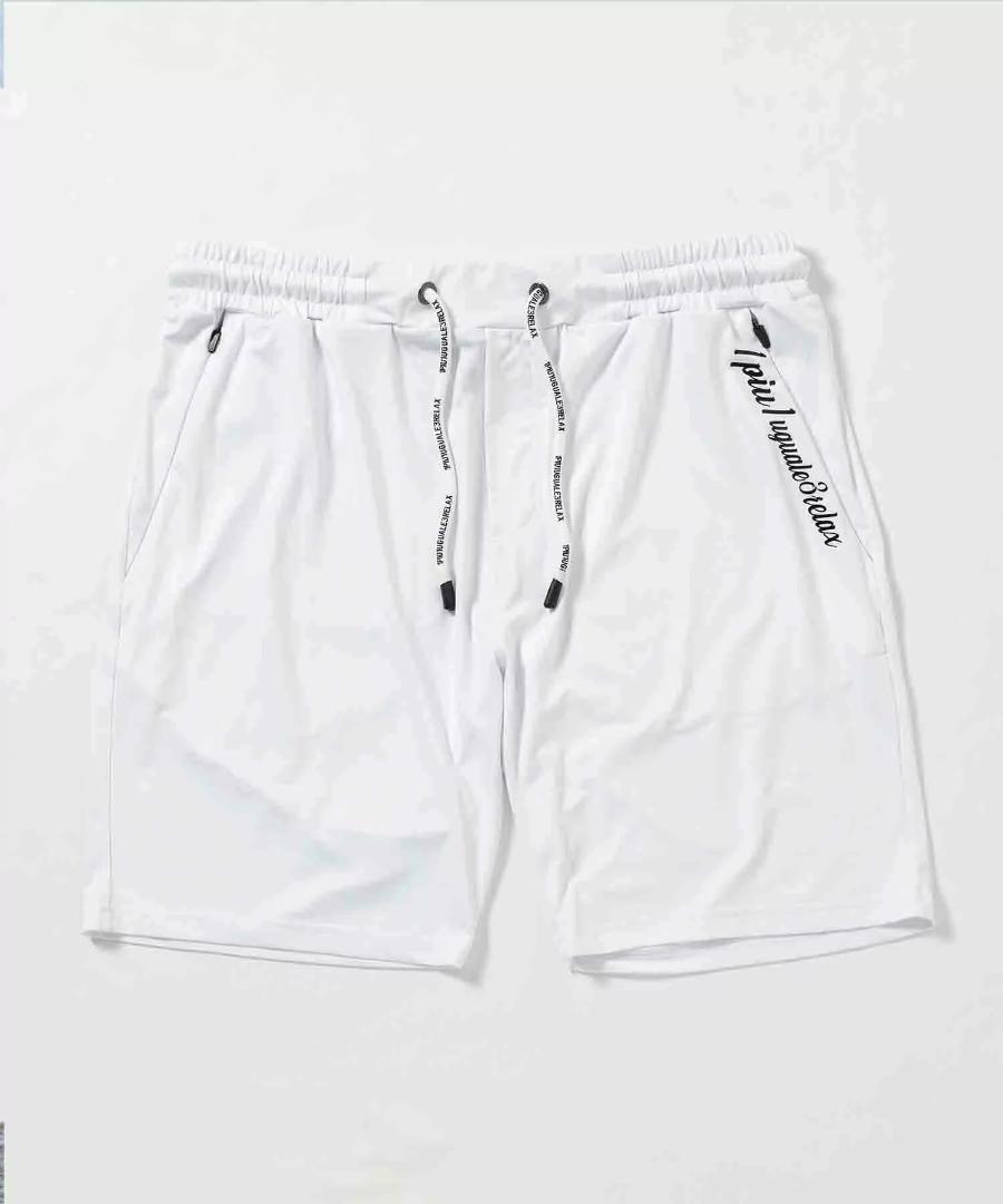 新品タグ付き【ウノピゥウノ リラックス】ハーフパンツ 白 XL