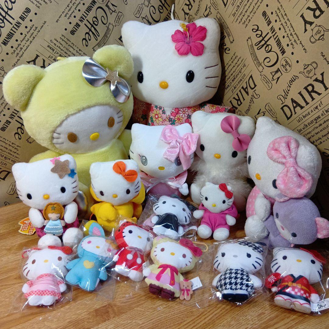 ハローキティ 平成レトロぬいぐるみ5点セット