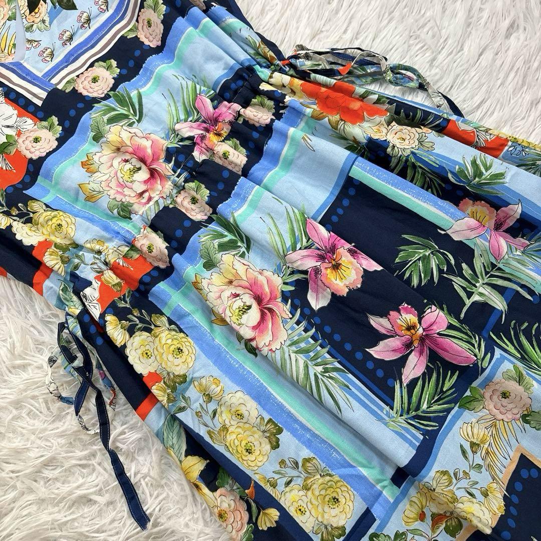 完売品!!!極美品✨️ グレースコンチネンタル フラワー ブロック ワンピース 画像4
