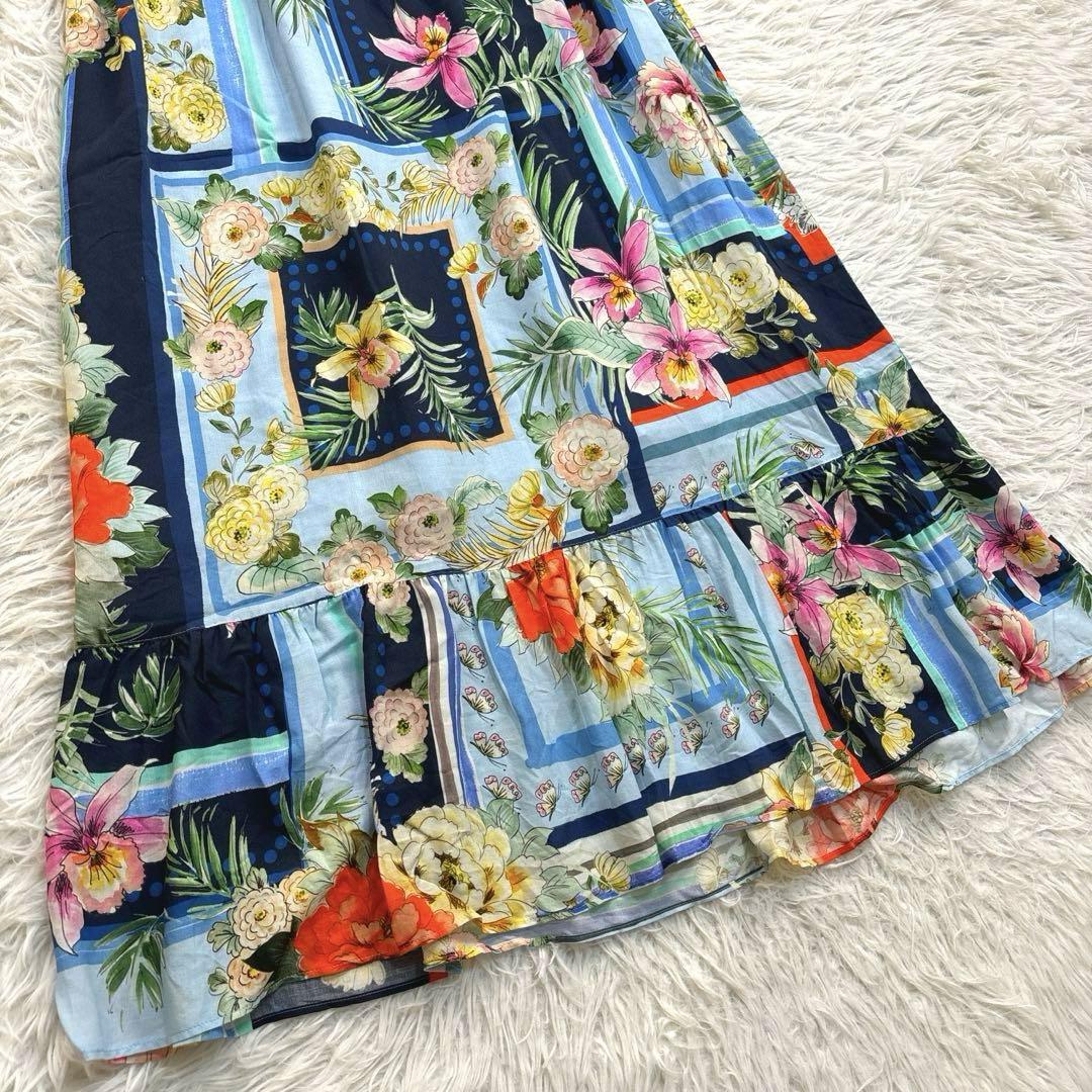 完売品!!!極美品✨️ グレースコンチネンタル フラワー ブロック ワンピース 画像5