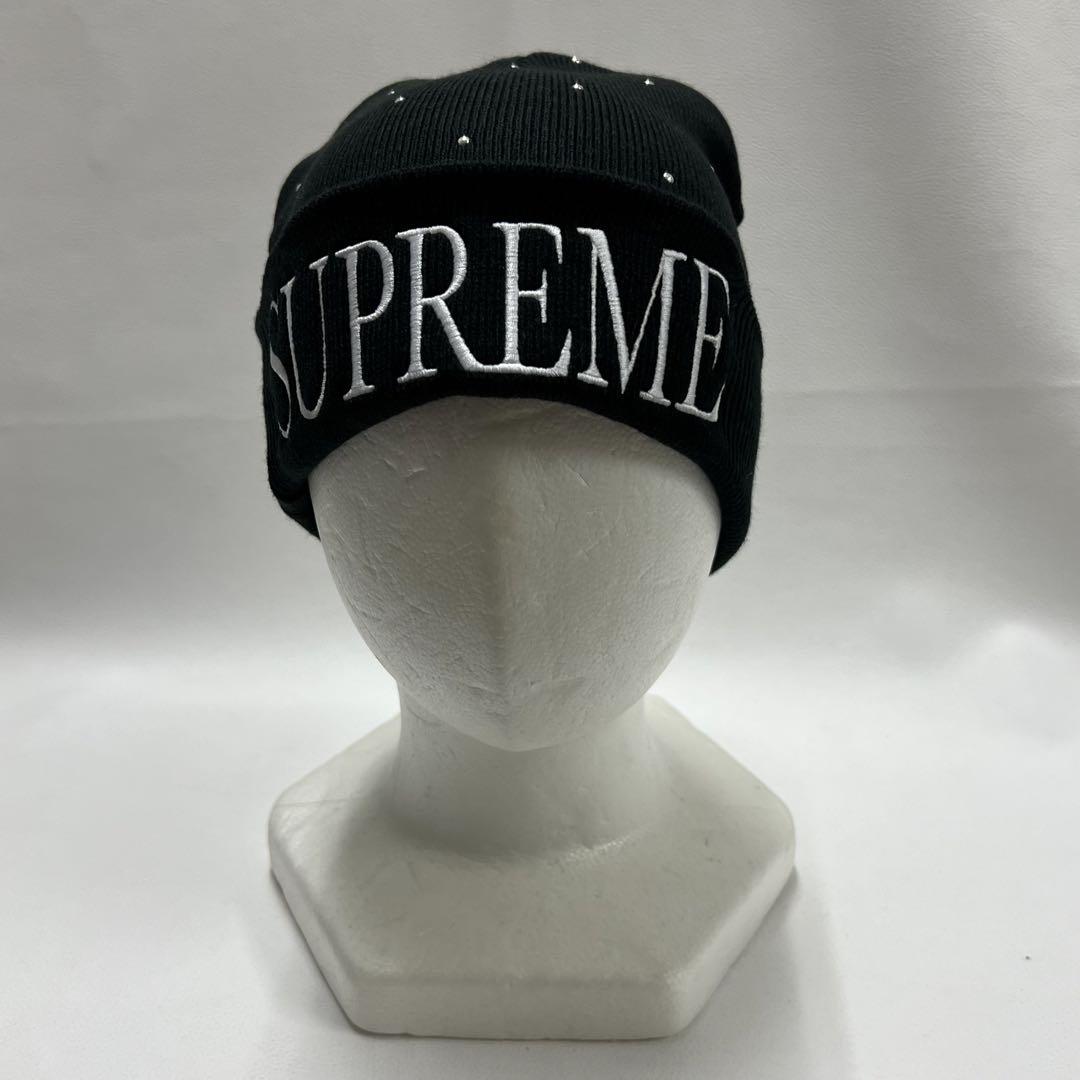稀少 Supreme シュプリーム スタッズ ビーニー キャップ 黒
