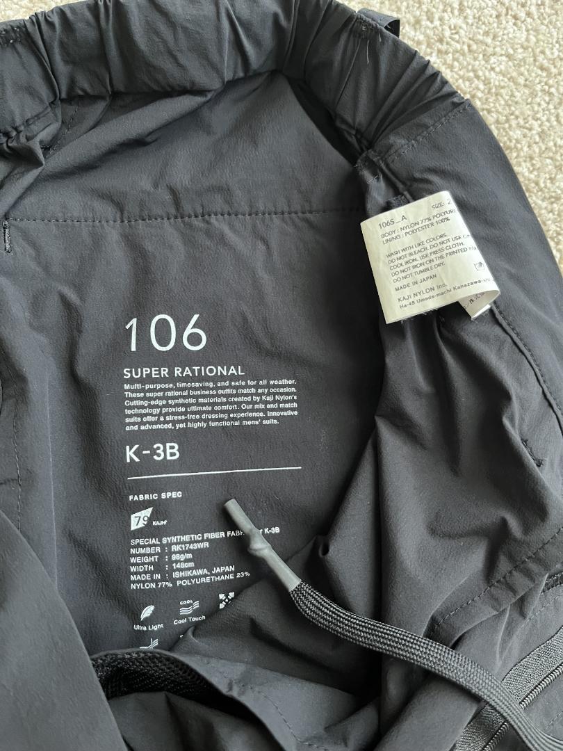 K-3B 106S_A 4WAYストレッチ カーゴショーツ ブラック Lサイズ