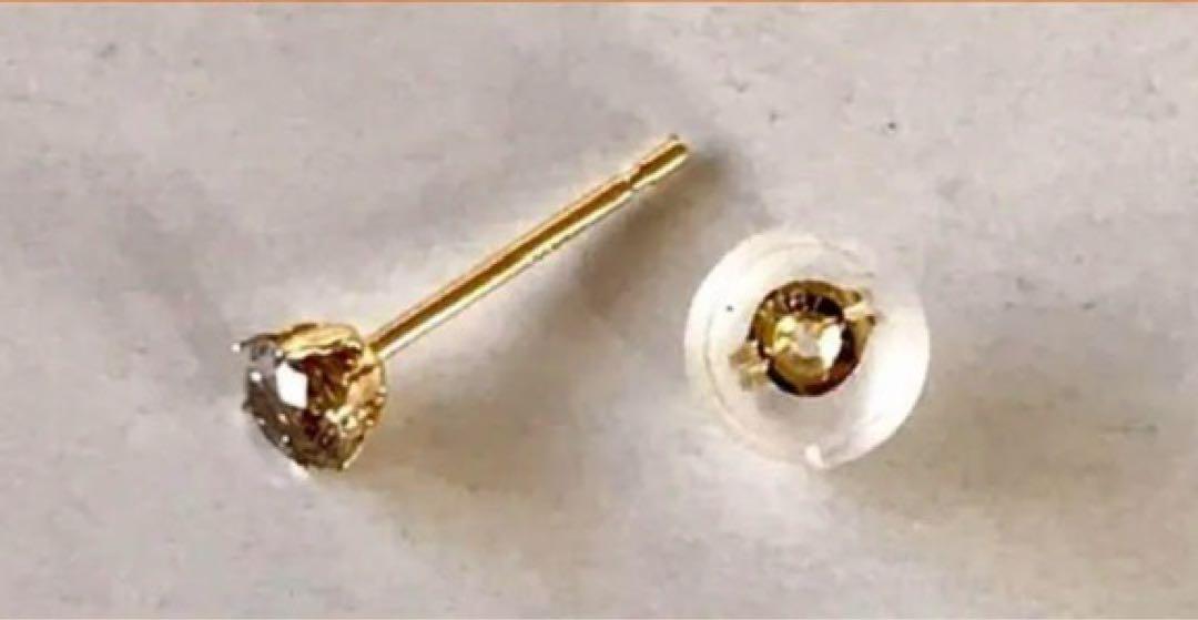 K18ピアス  ダイヤモンドピアス  片耳 K18