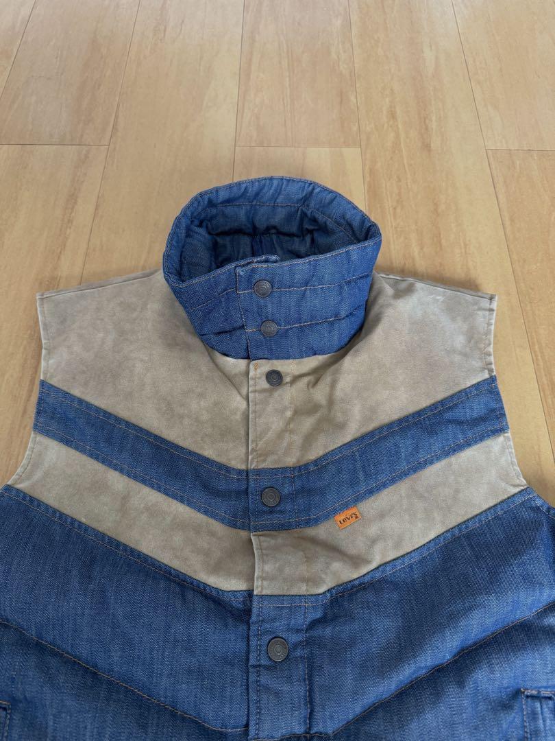 定番の中古商品 80s Levi's SKI USA製 デニムダウンベスト 80696-0923 ジャケット・アウター