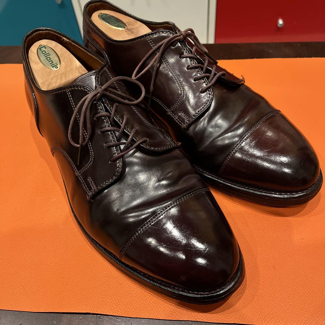 Alden 2160 ストレートチップ コードバン US9 ダーク バーガンディ