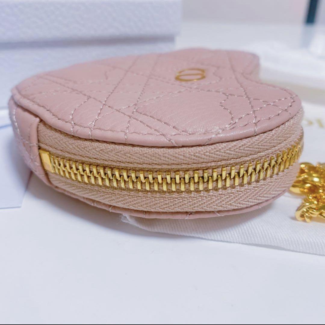 ディオール DIOR チェーン ハートポーチ ハート ピンク