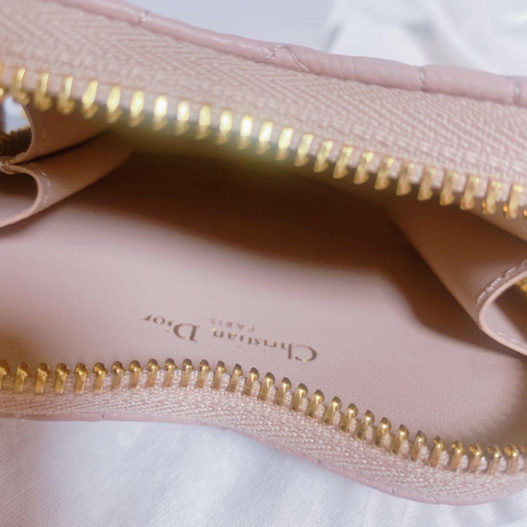 ディオール DIOR チェーン ハートポーチ ハート ピンク