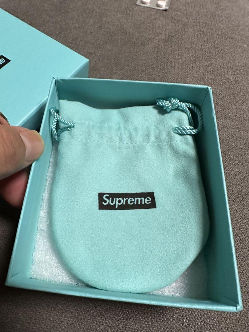 Supreme x Tiffany Oval Tag Keyring（TIFFANY X SUPREME